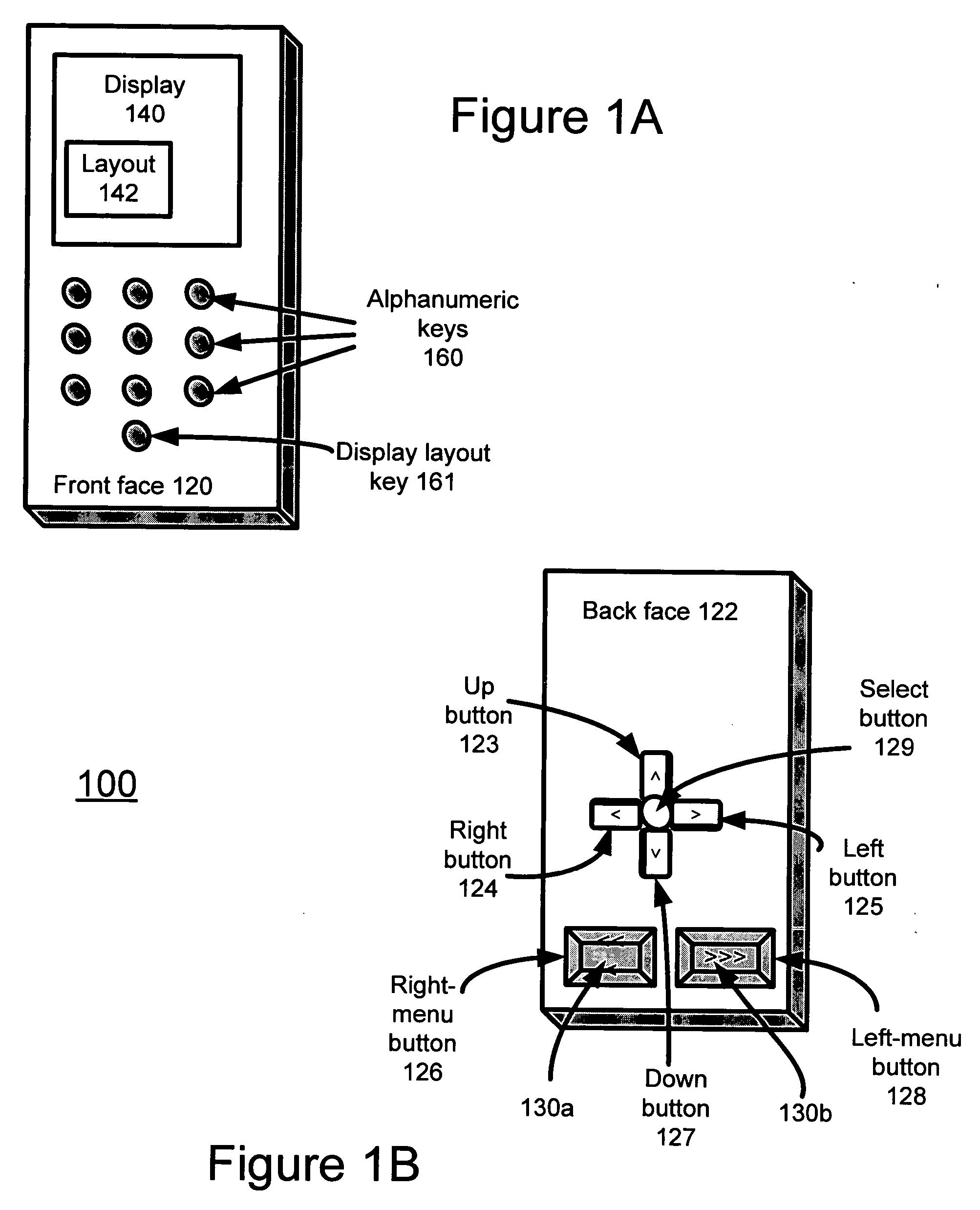 Method and system for providing input mechnisms on a handheld electronic device