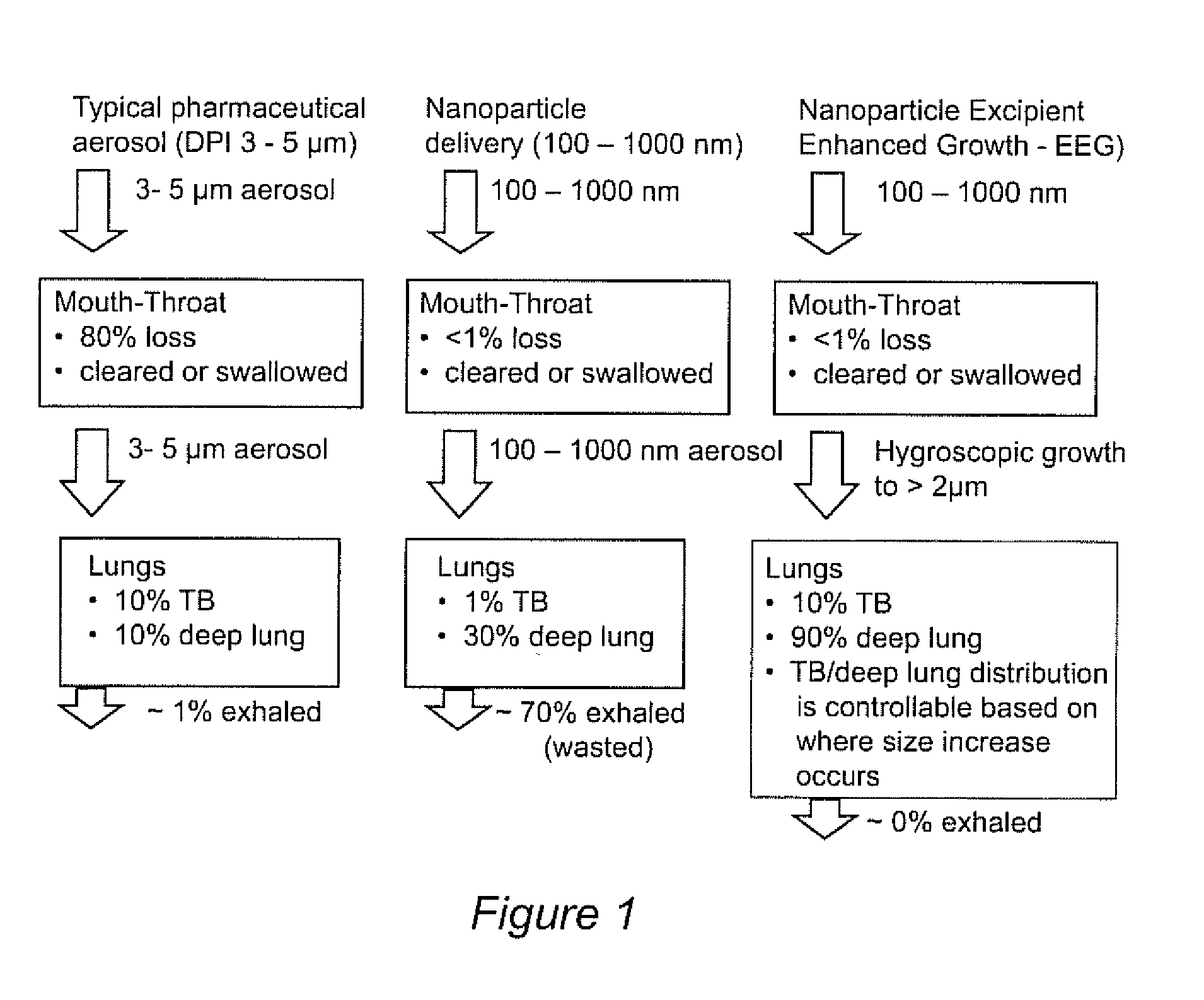 Delivery of Submicrometer and Nanometer Aerosols to the Lungs using Hygroscopic Excipients or Dual Stream Nasal Delivery