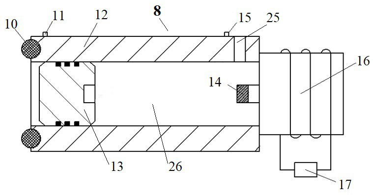 A kind of pressure alternation type microporous inner surface cavitation shot peening equipment and working method