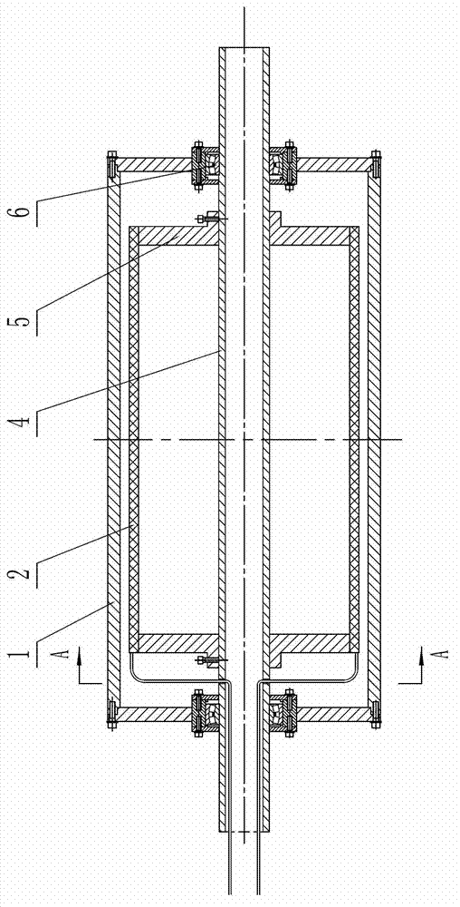 Electromagnetic induction heating roll