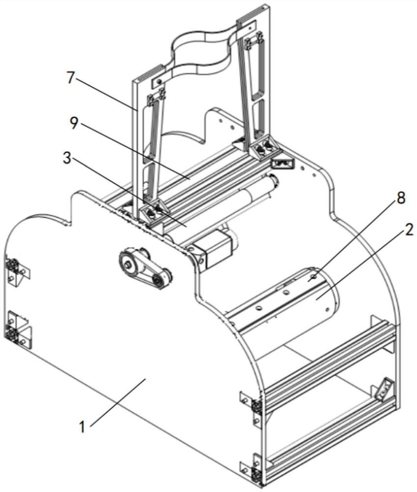 Pod rod storage and unfolding device