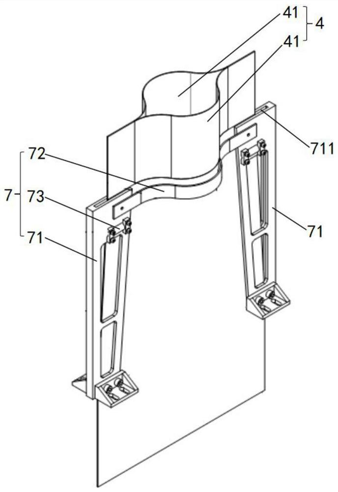 Pod rod storage and unfolding device