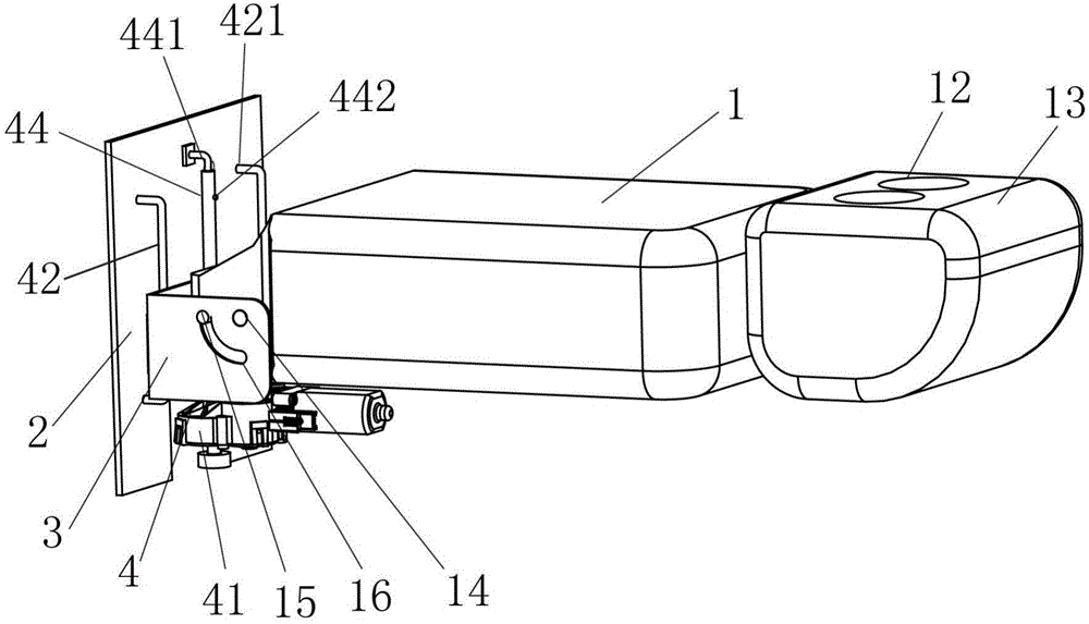 Lifting type back row seat handrail and vehicle provided with same