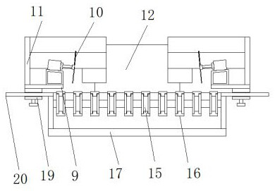 A mud-removing and packing device for iron rod yam harvesting