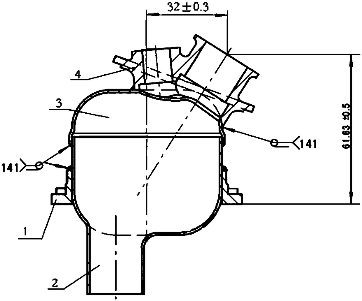 Method and fixture for controlling welding deformation of igniter