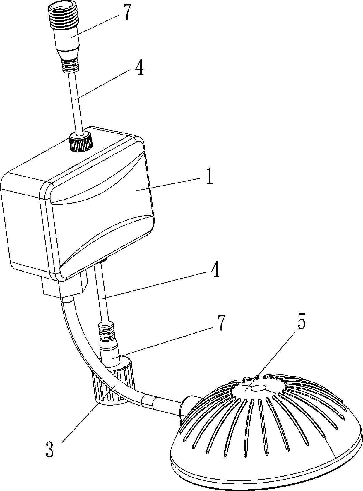 Pneumatic switch of shower