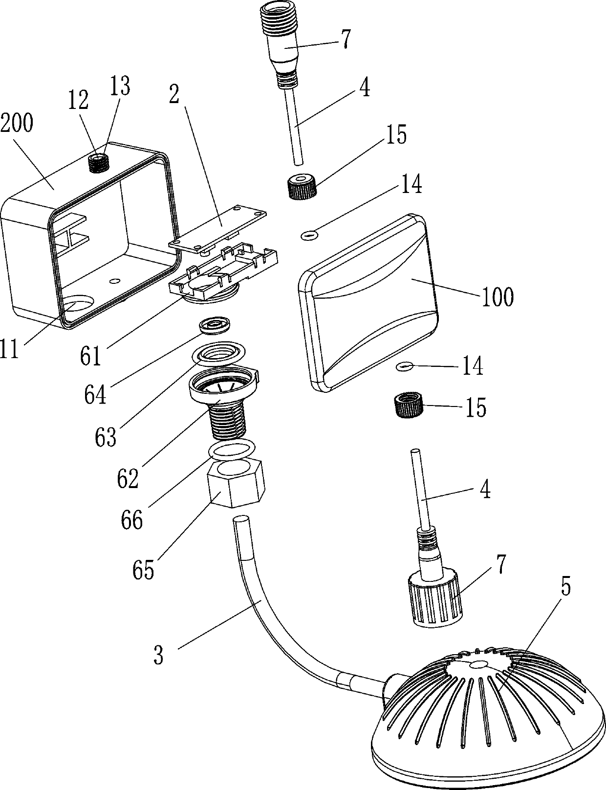 Pneumatic switch of shower