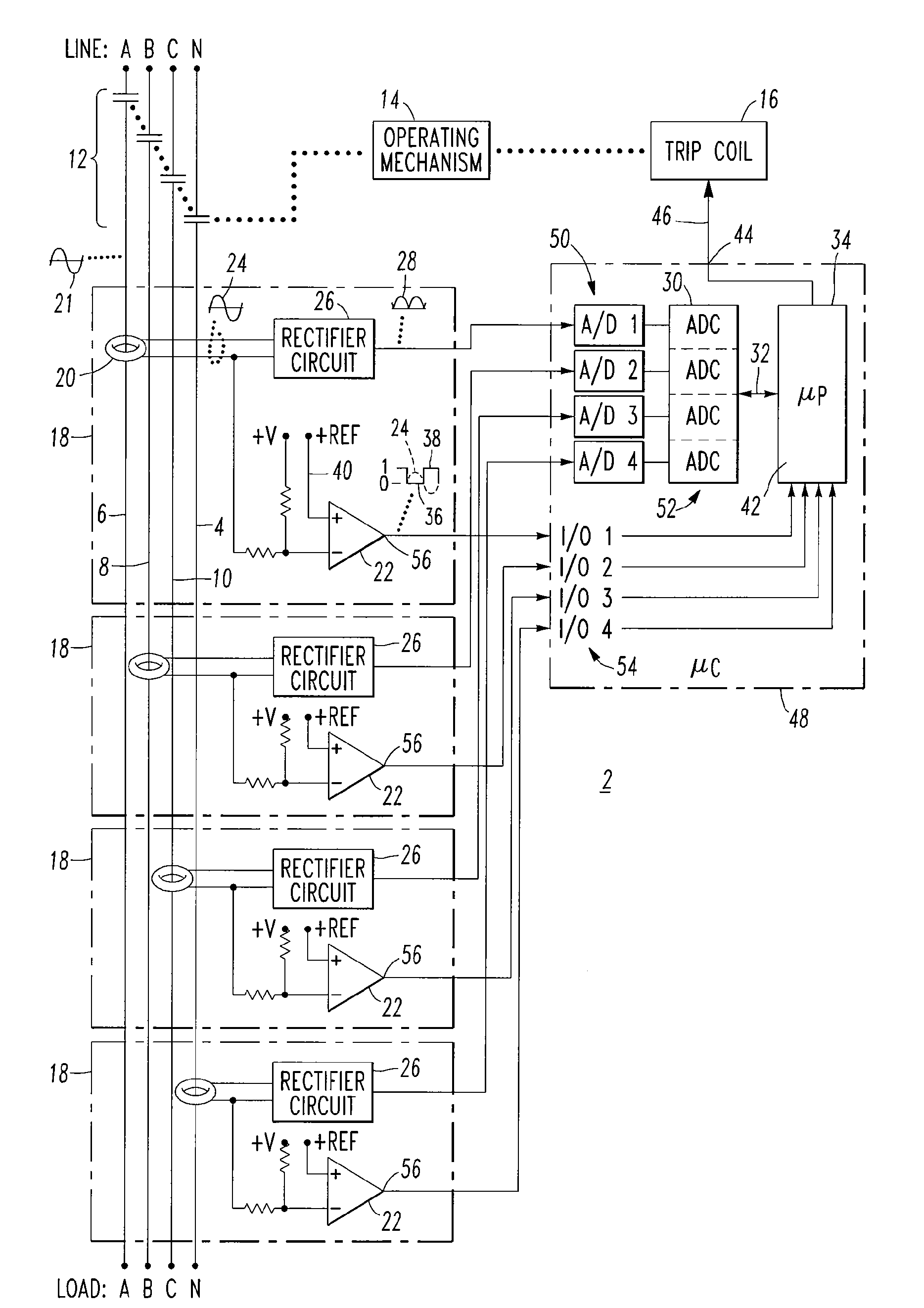 Method of detecting a ground fault and electrical switching apparatus employing the same