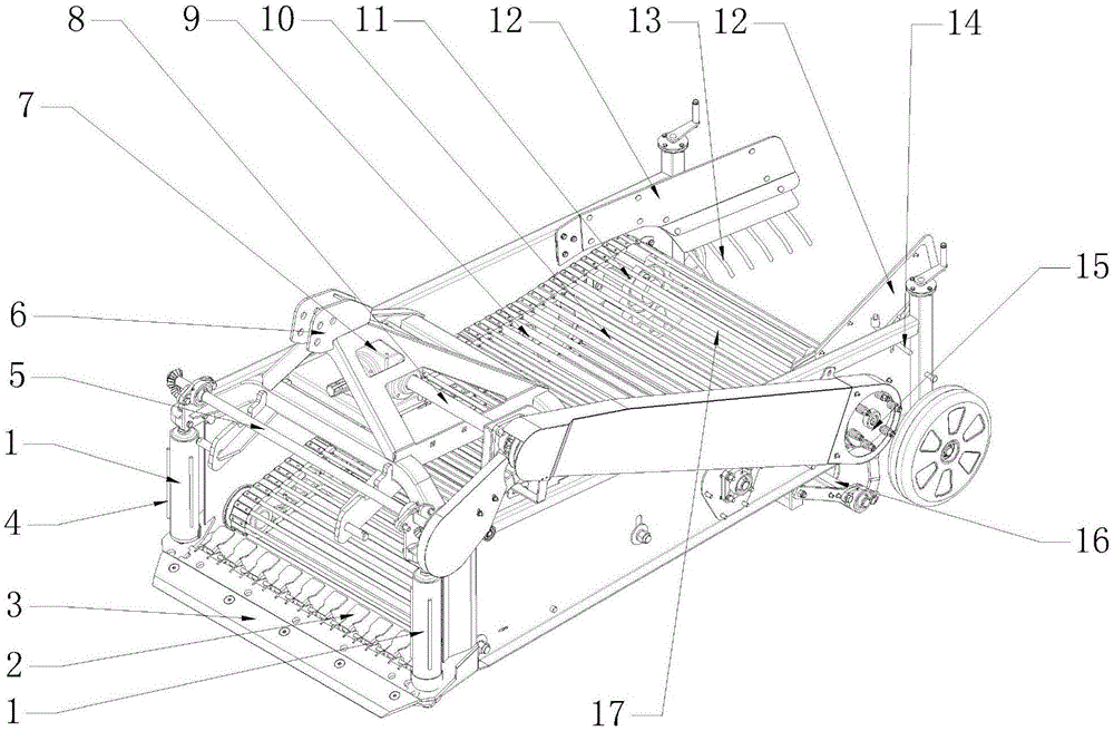 Rhizomatic crop harvester