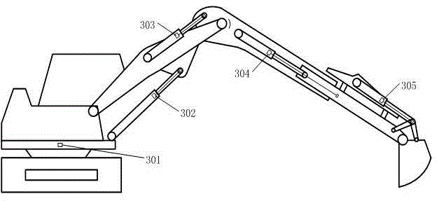 Excavating robot autonomous working control system and method