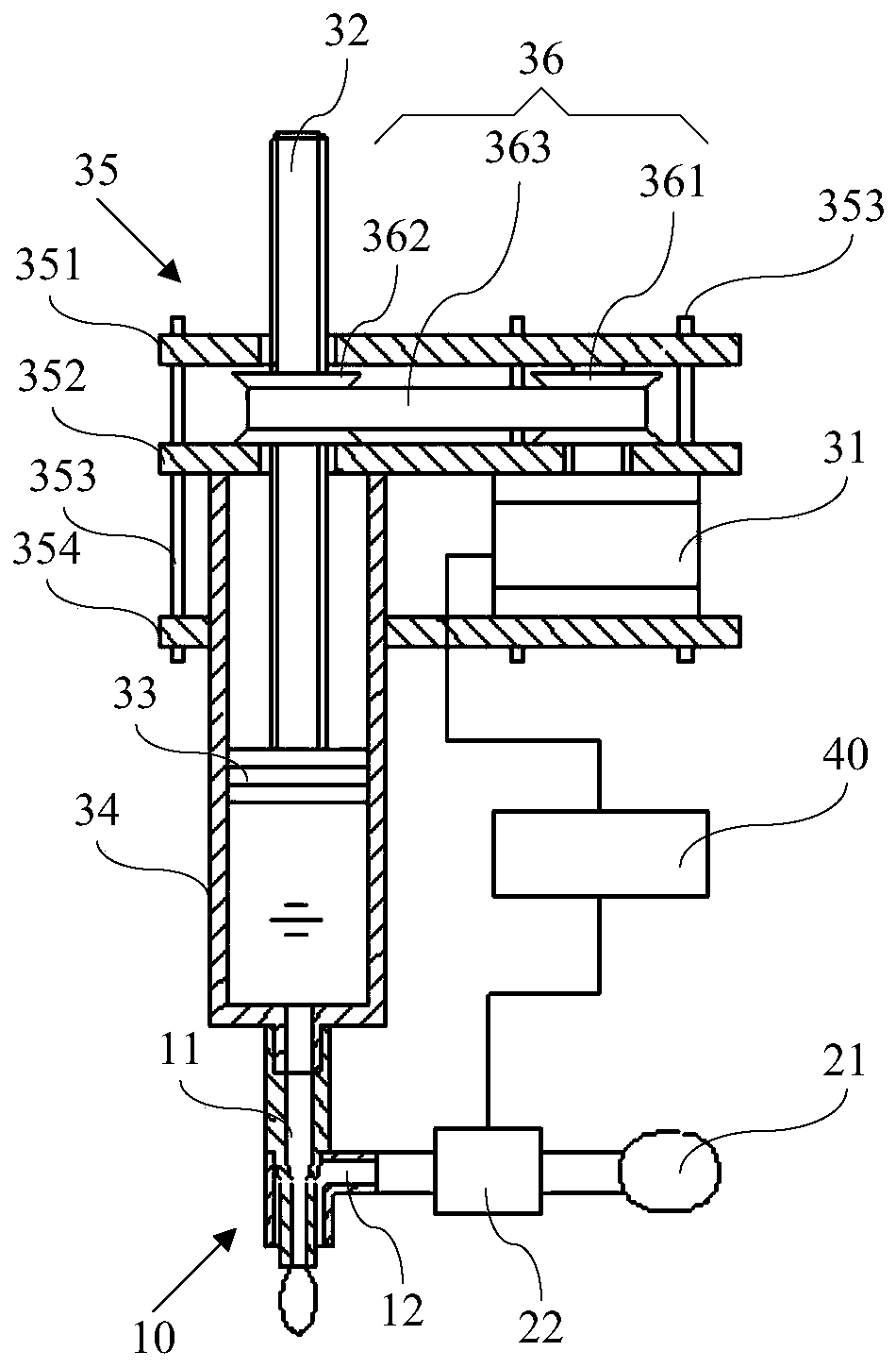 Liquid drop subdivision device and method