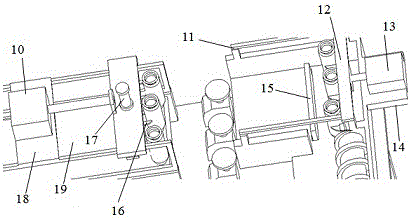 Spiral feeding-two-stage delivery type automatic sulfur measuring device for barium sulfate