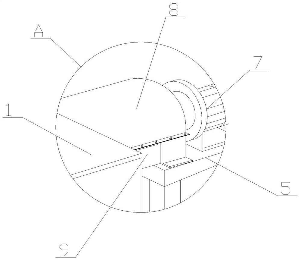 A drying device for plastic particles