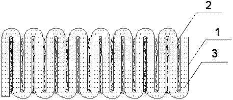 High-elastic flame-resistant upright cotton of fiber bonding type honeycomb structure and preparation method thereof