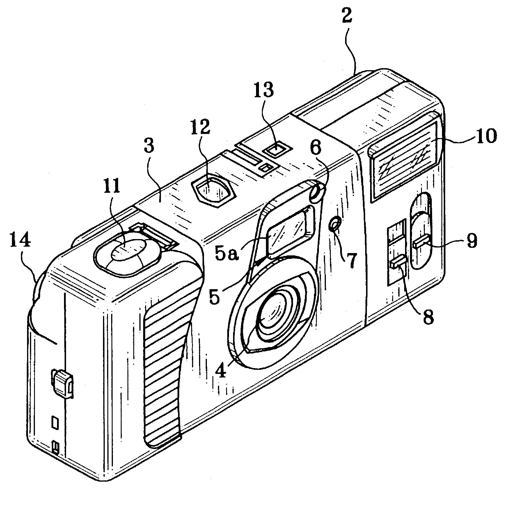 Lens-fitted photo film unit having aperture stop device