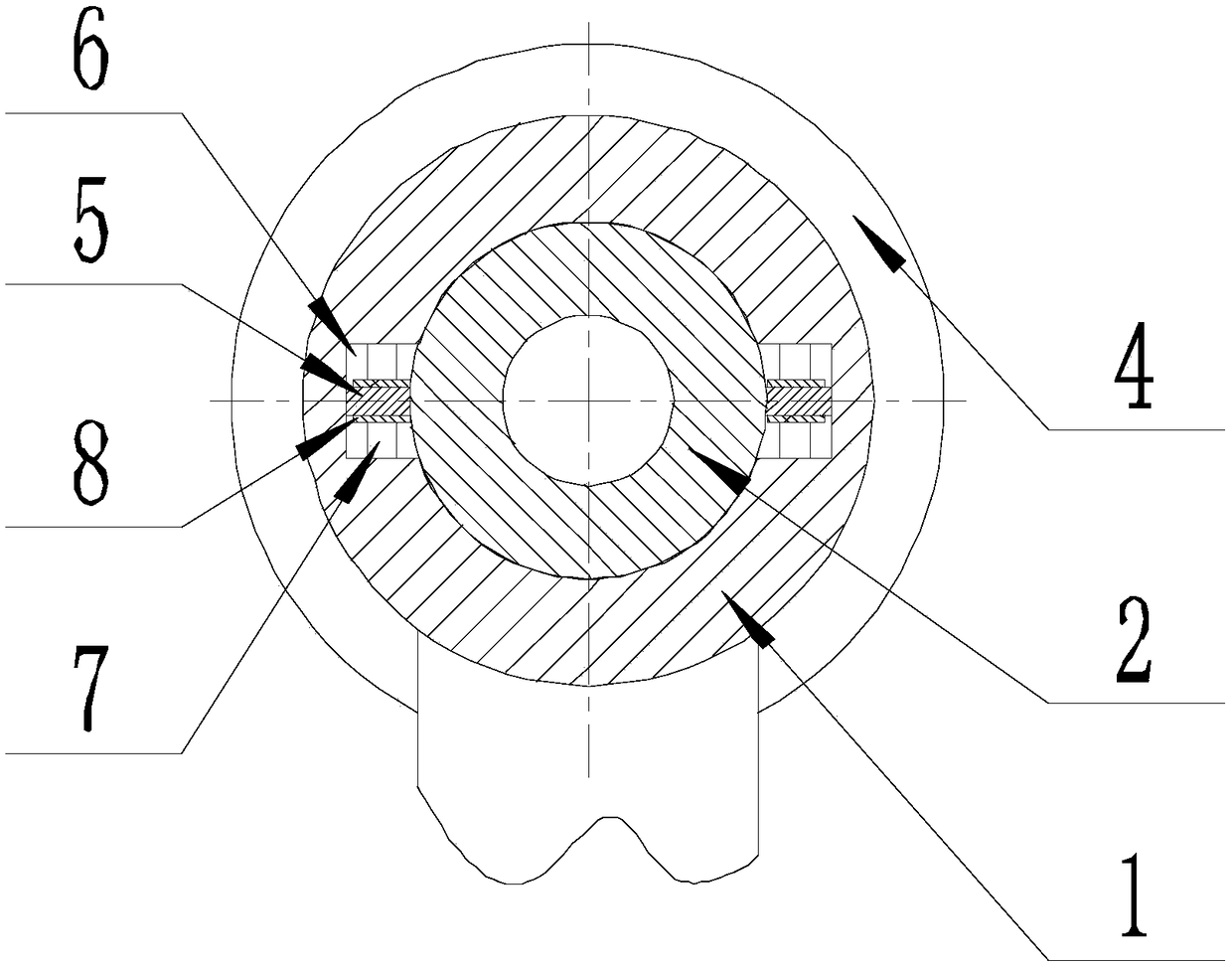 A device to avoid shaking of the coupling fixture during movement