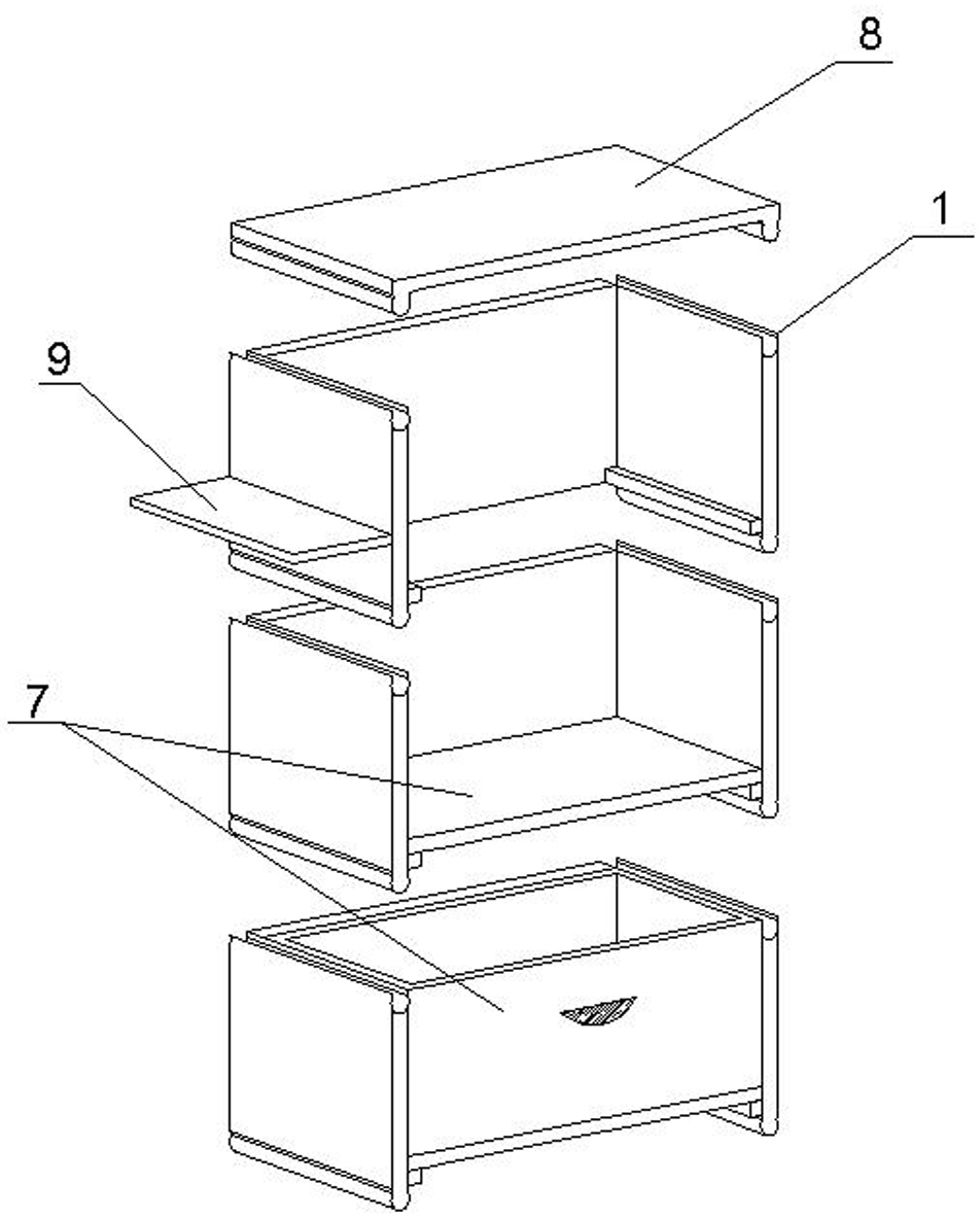 Superposable cabinet