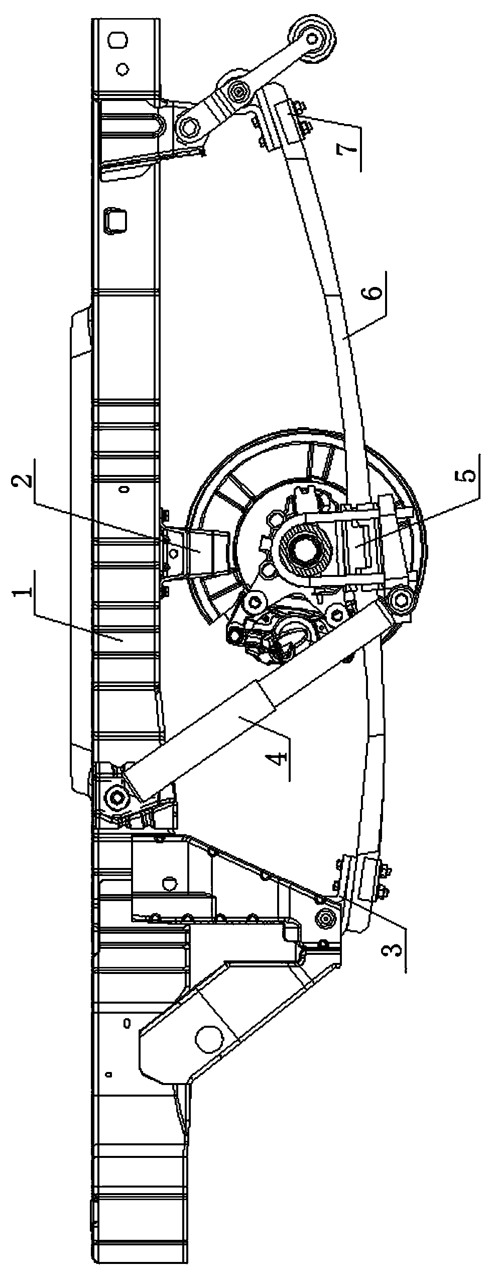 Lightweight rear suspension structure applied to electric automobiles