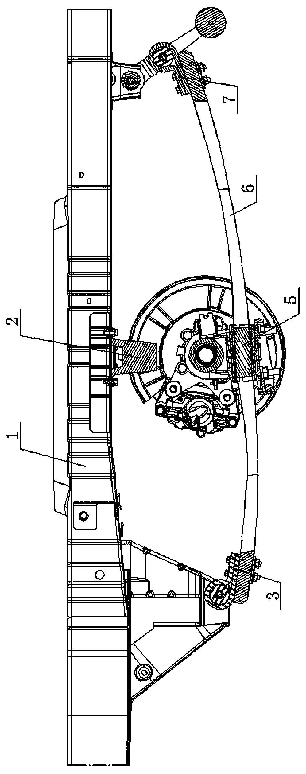 Lightweight rear suspension structure applied to electric automobiles