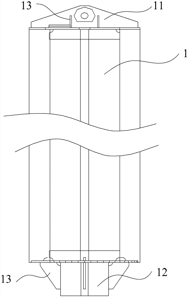 Device and method for load test of marine riser treatment system