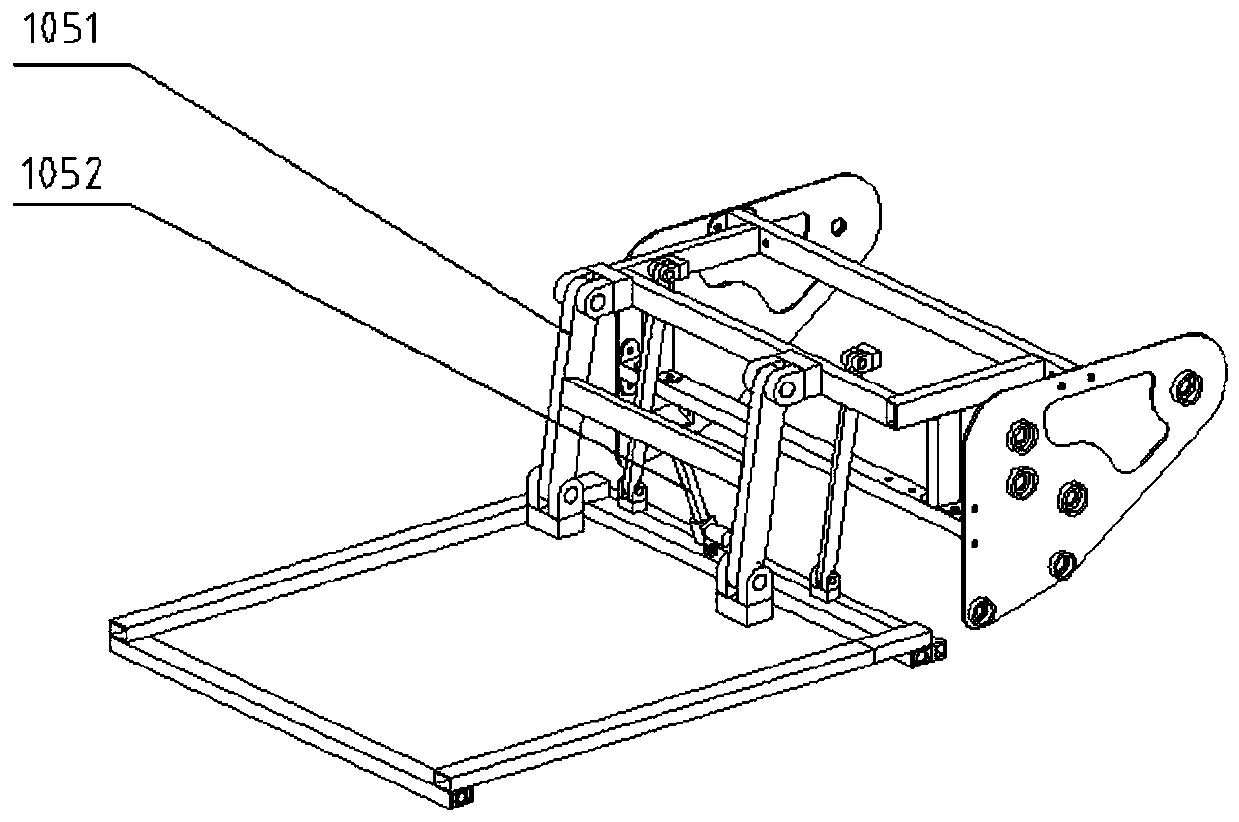 Pre-locating rotating picking type chives flower picking mechanism