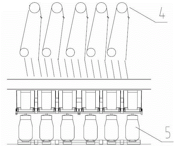 Spinning process suitable for spinning machine with external winding device