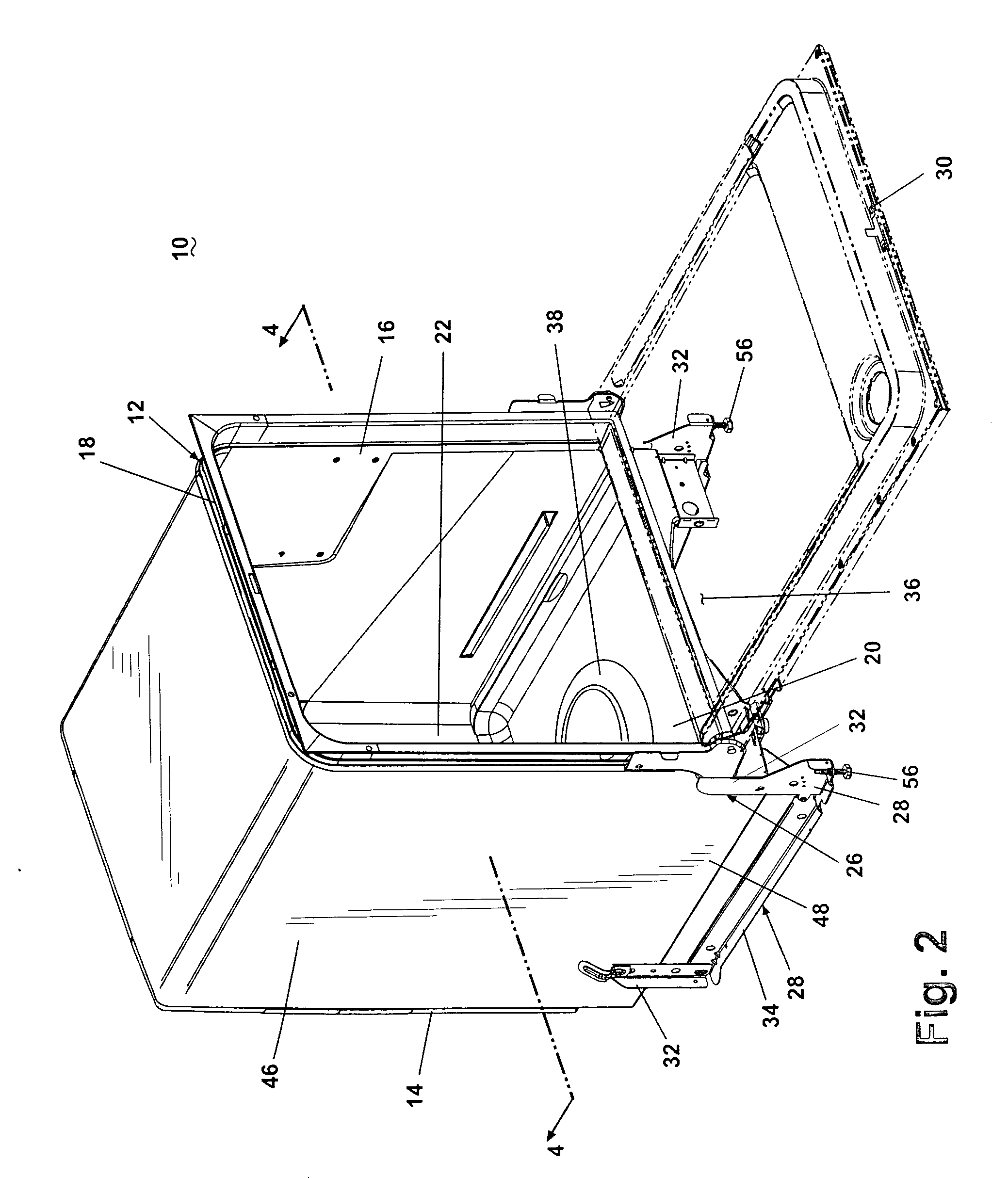 Dishwasher and motor cavity sound attenuator