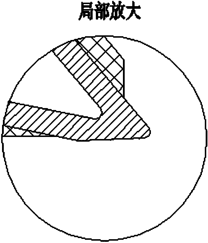 High-frequency quenching device for right-angle part of rotary body