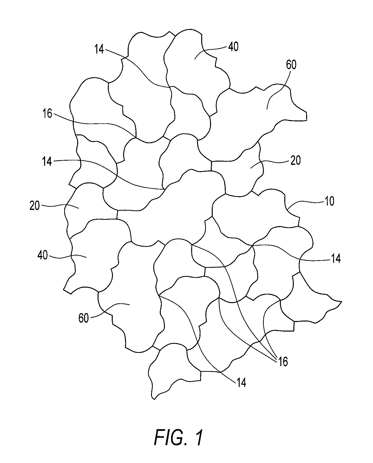 Irregular tessellated building units