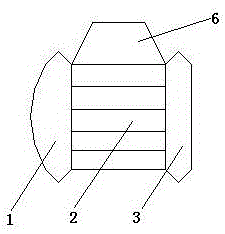 Stacked exterior wall with multilayer structure