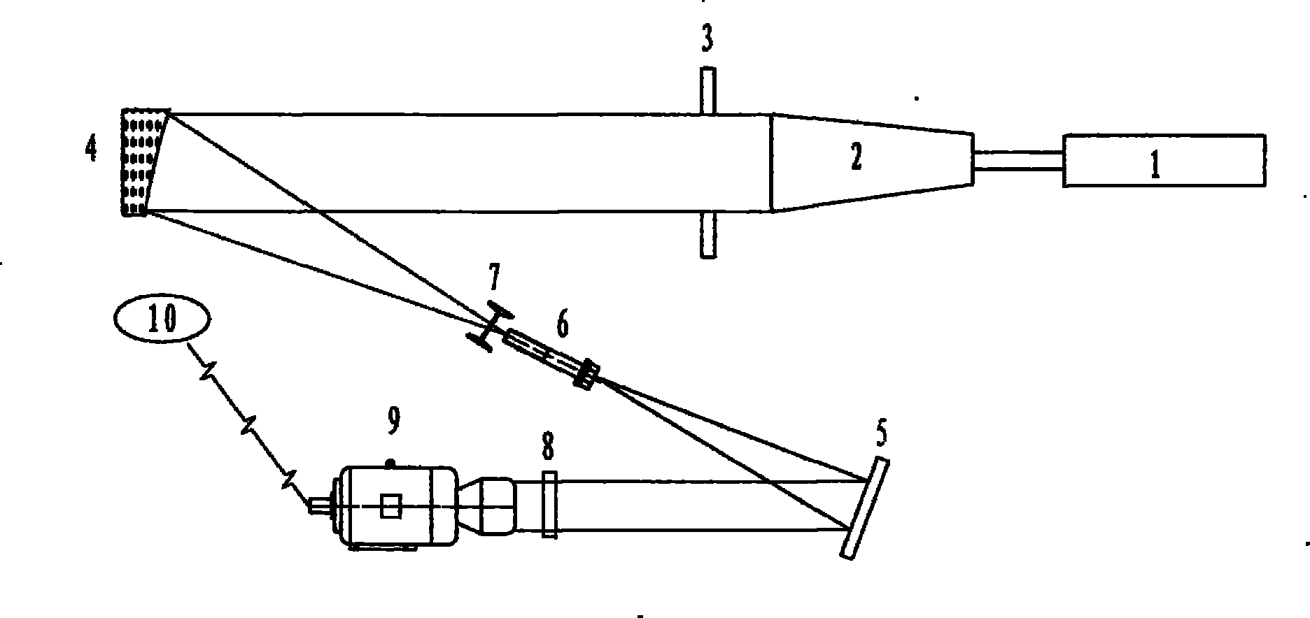 Device and method for measuring point focusing ability of off-axis paraboloidal mirror