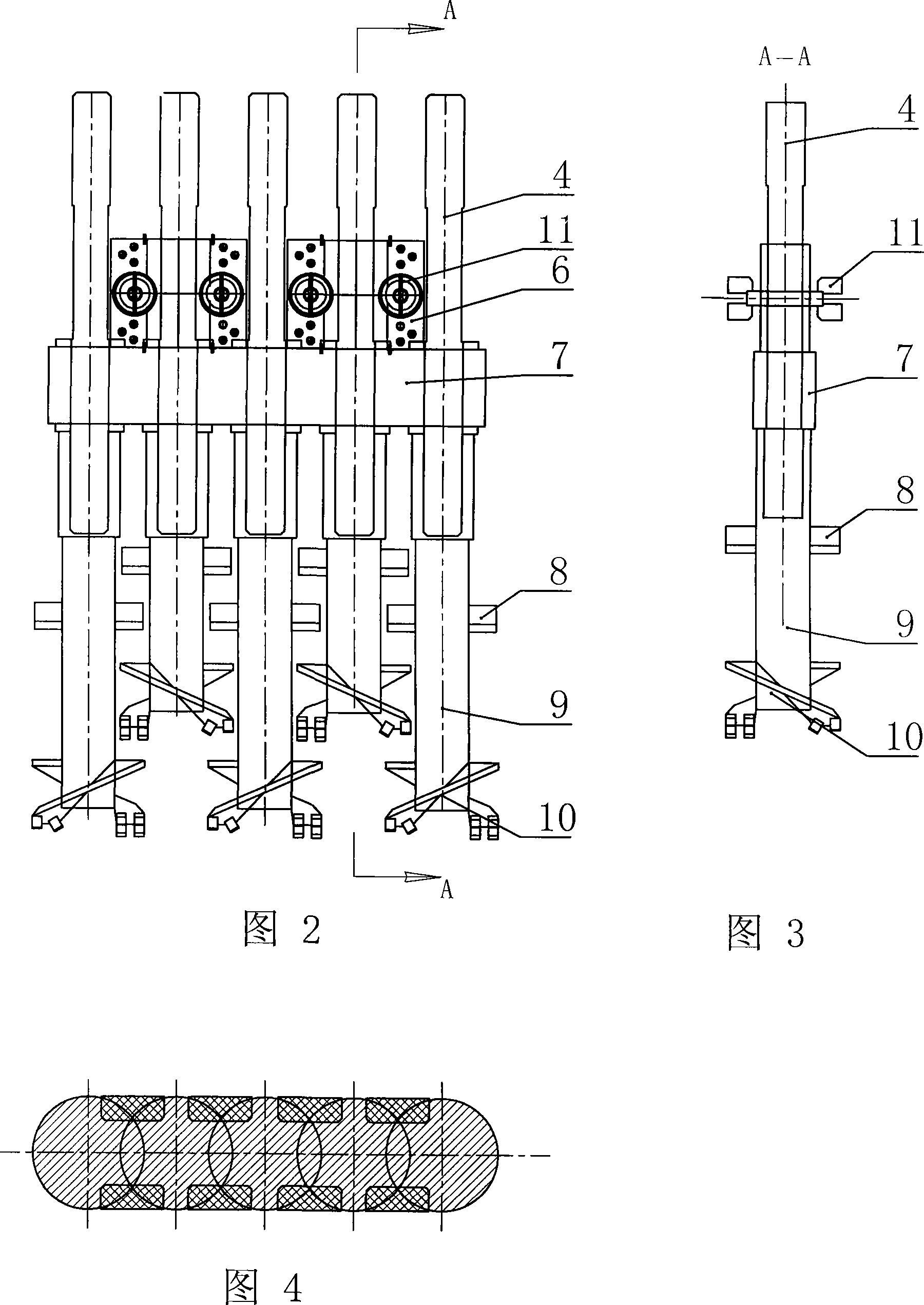 Multi-headed isopach deep agitation driller