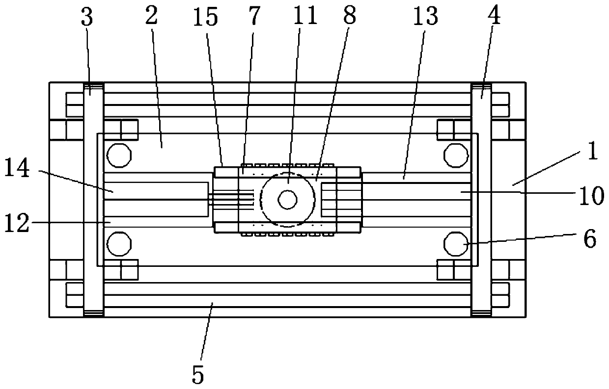 Simple cyclic shearing instrument of rock mass structure surfaces, and simple cyclic shearing test method of rock mass structure surfaces