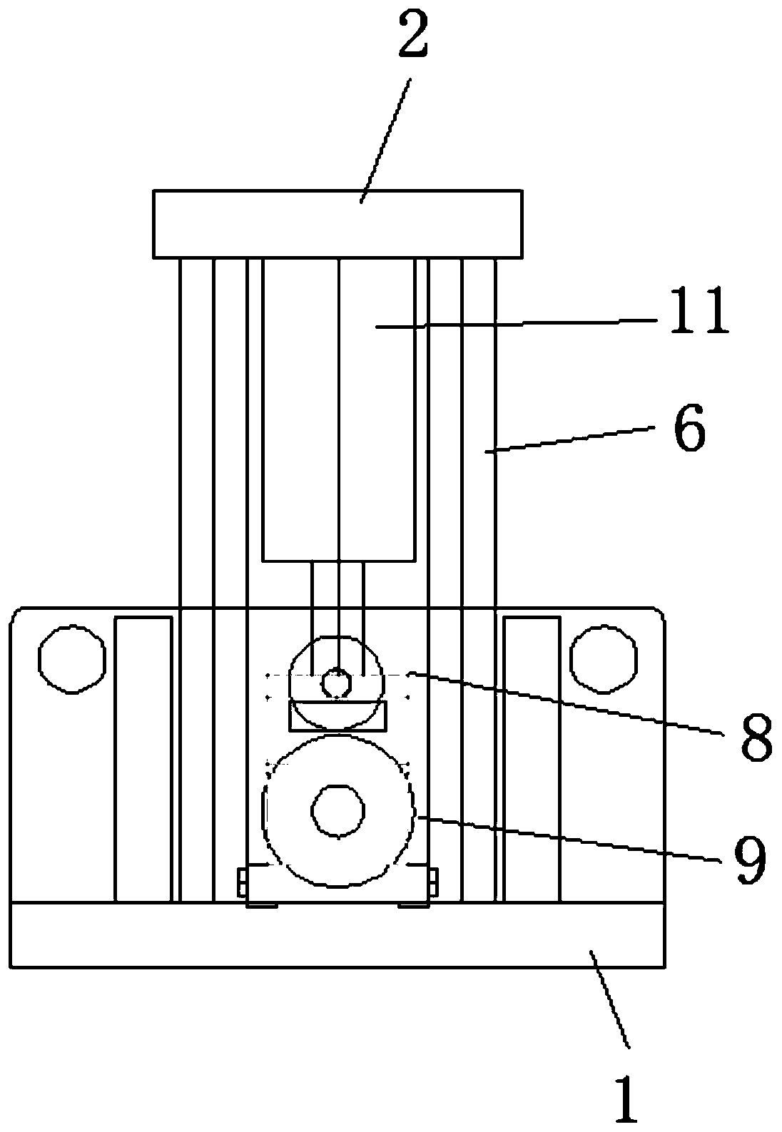 Simple cyclic shearing instrument of rock mass structure surfaces, and simple cyclic shearing test method of rock mass structure surfaces