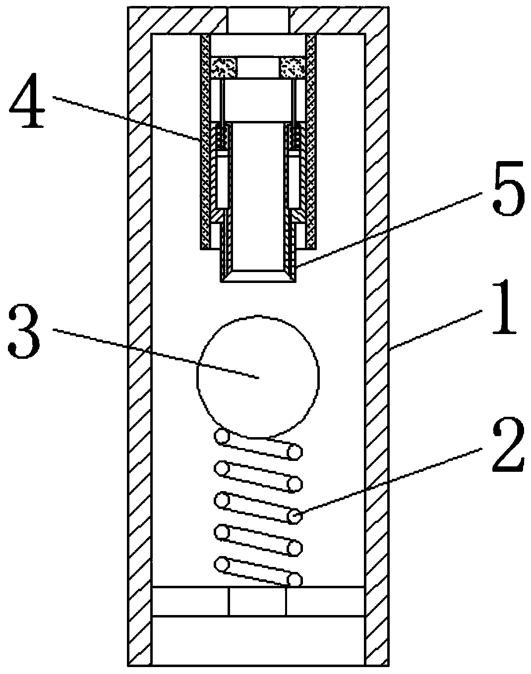 One-way ball valve for piston type grouting pump