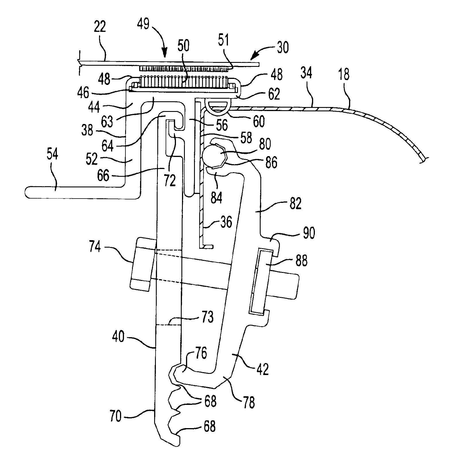 Tonneau cover clamp