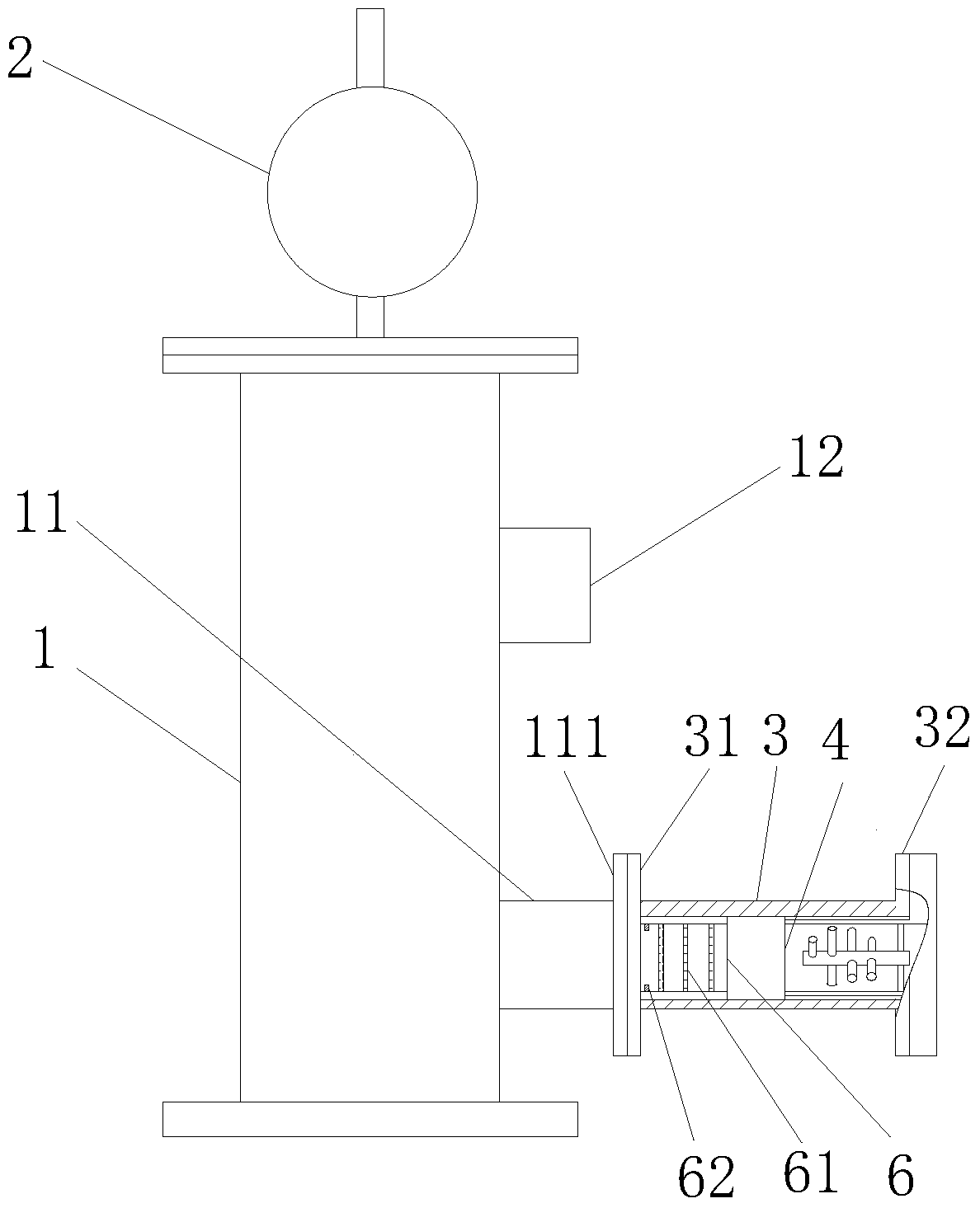 A filter flow meter