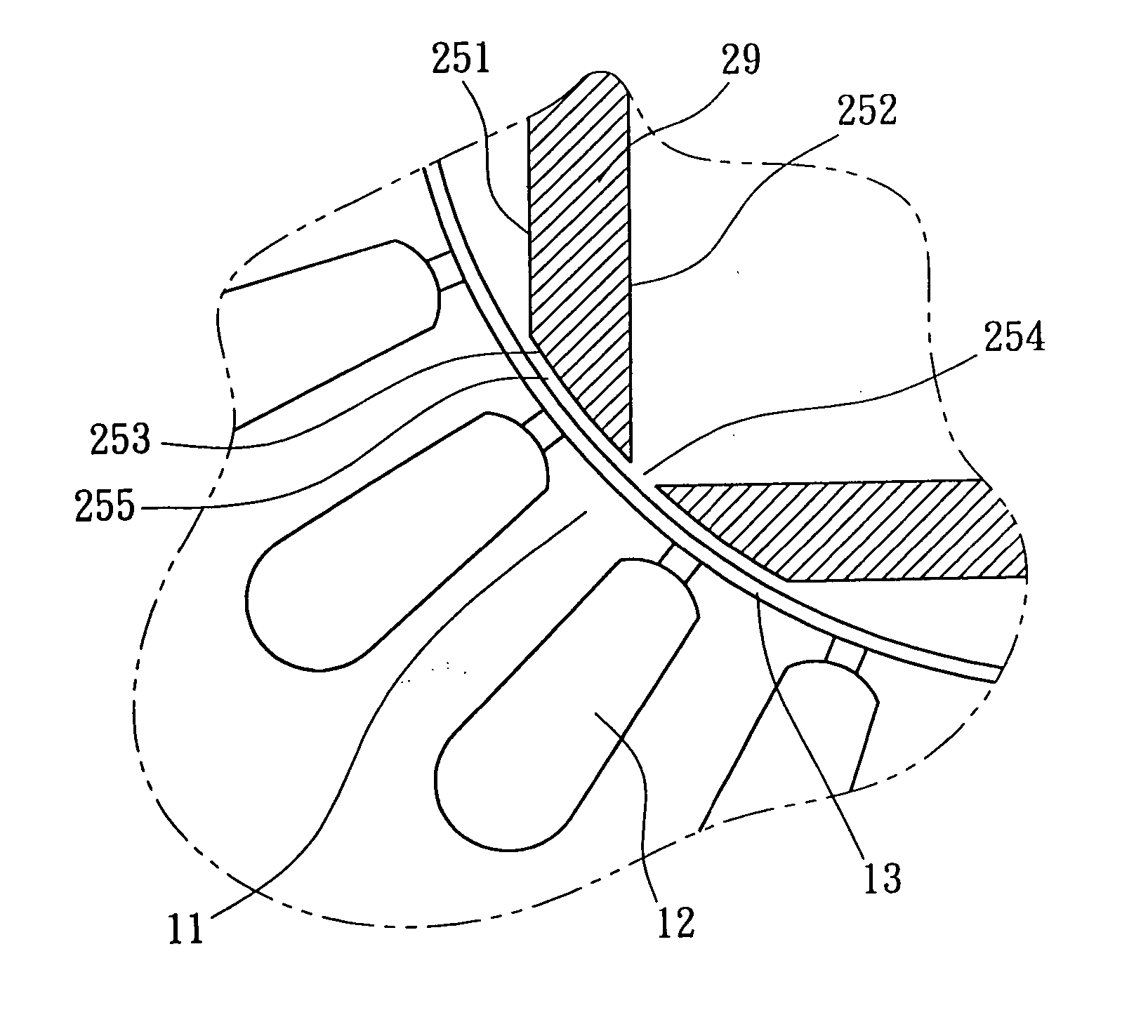 Motor of rotor with built-in permanent magnet