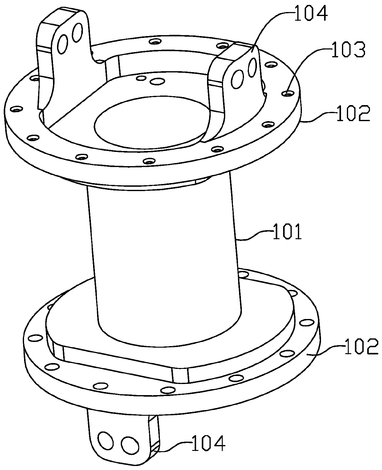 A single-degree-of-freedom linkage flexible charging robot joint group