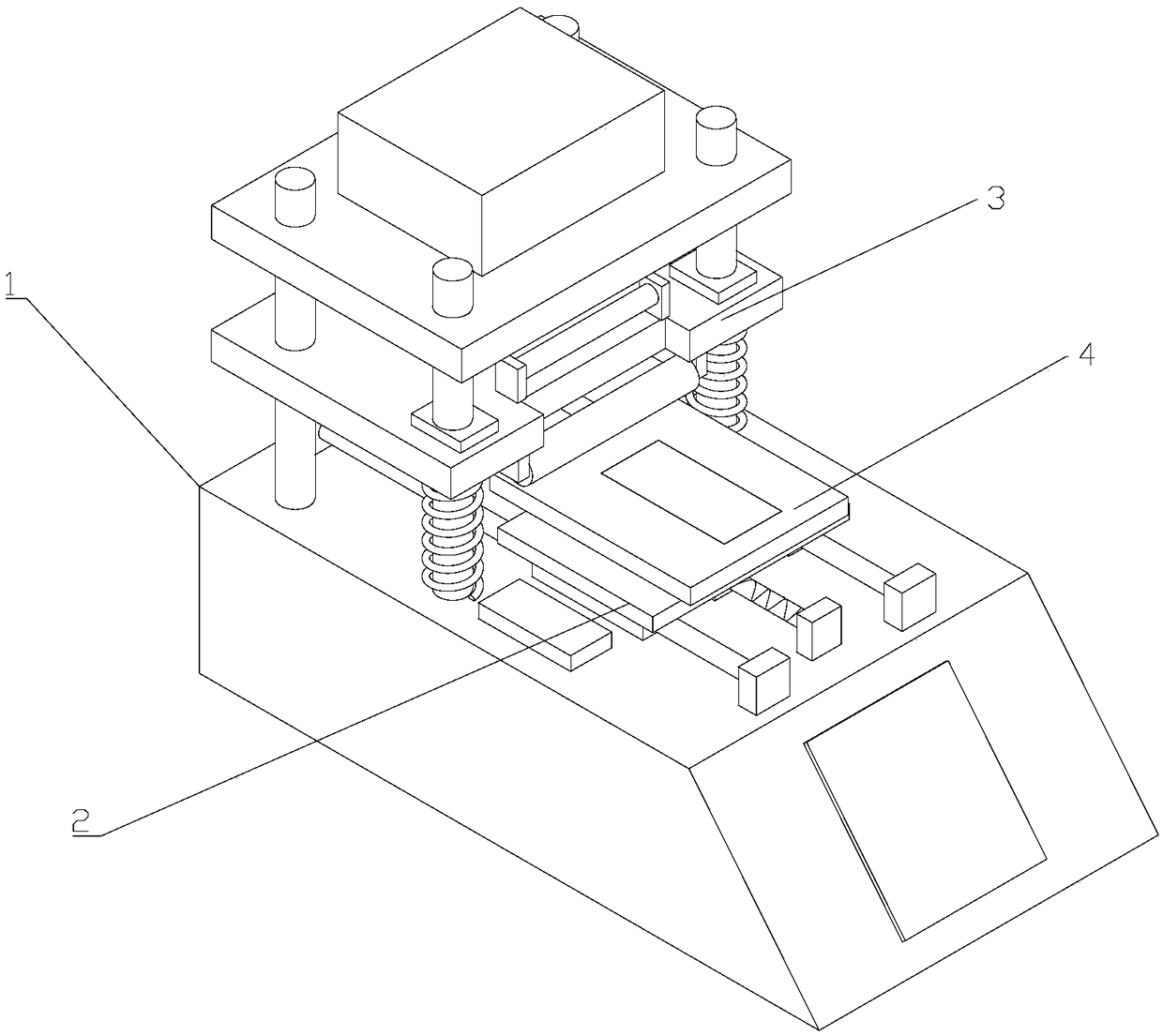 Glue clearing equipment for display screen