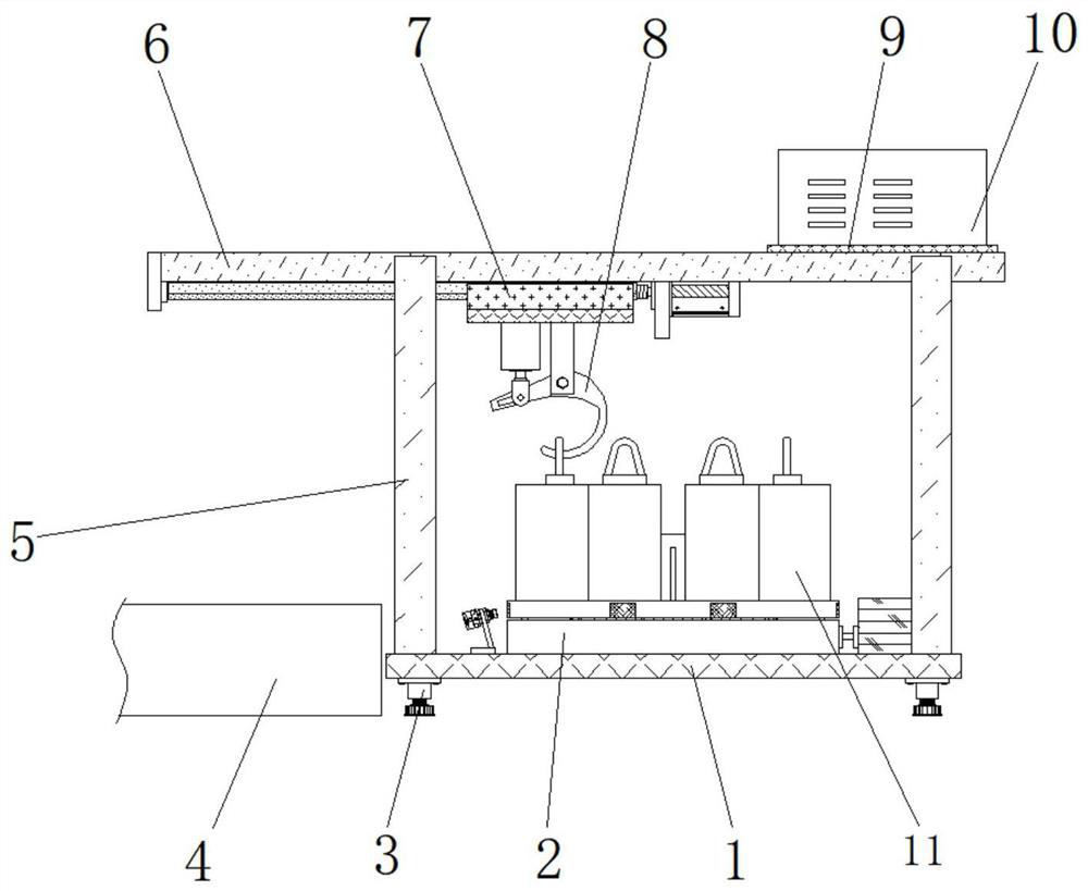 Automatic weight hanging and calibration device for high-precision scale