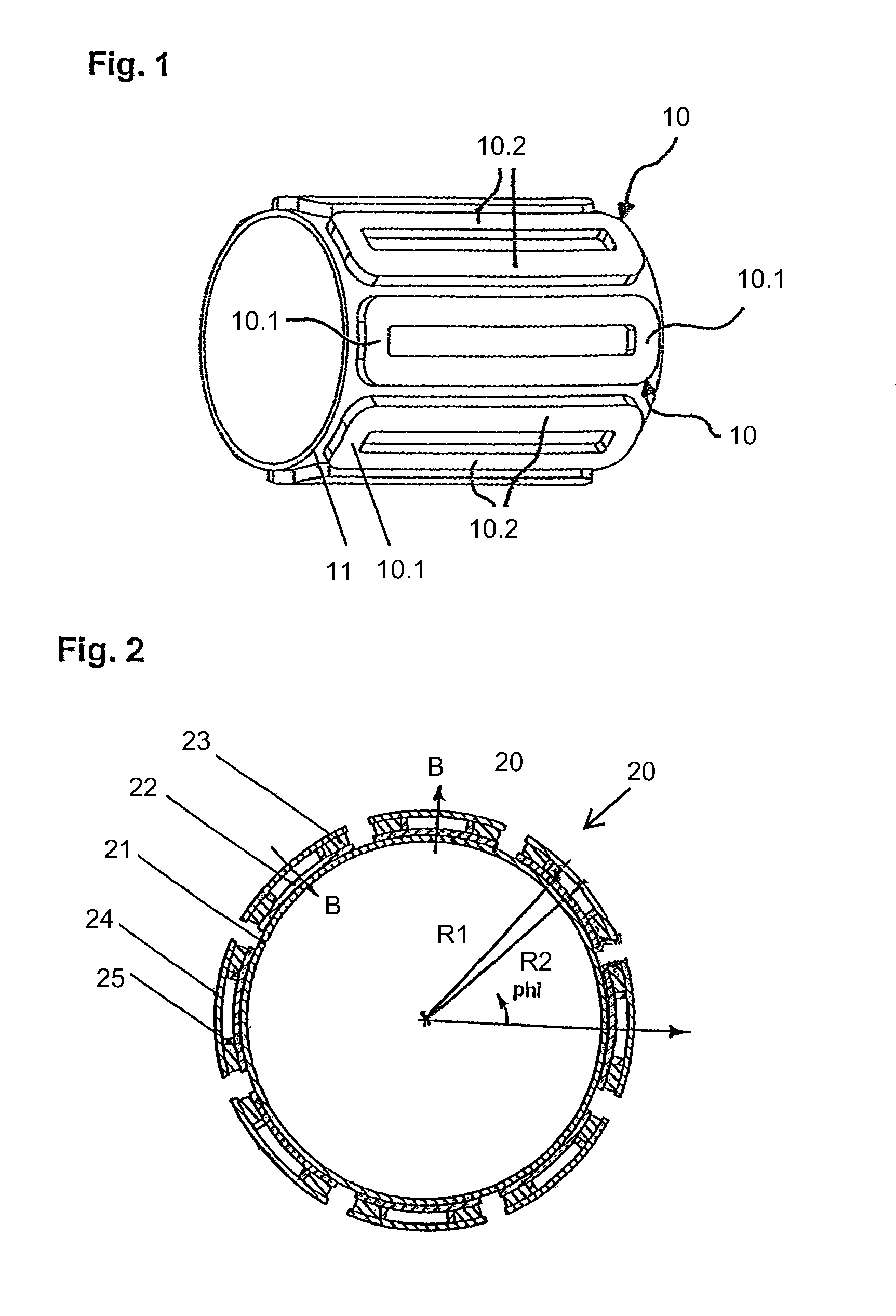 Winding former for a saddle coil winding