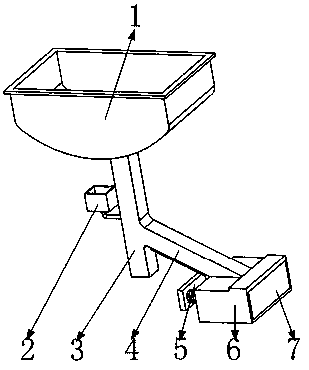 Kitchen anti-blocking sink based on water seal