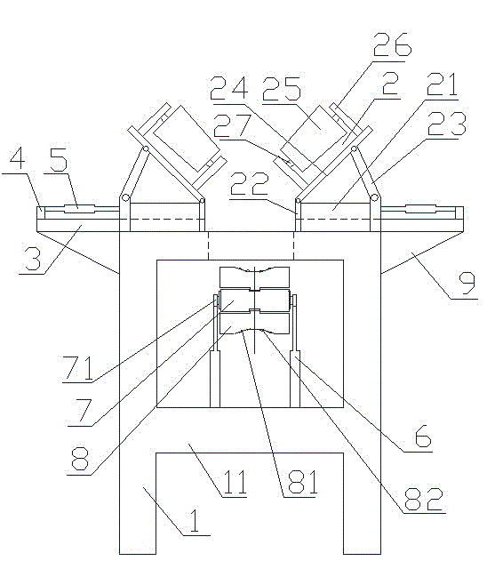 Conveying device for steel members