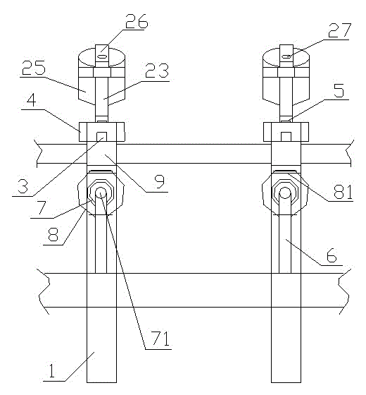 Conveying device for steel members