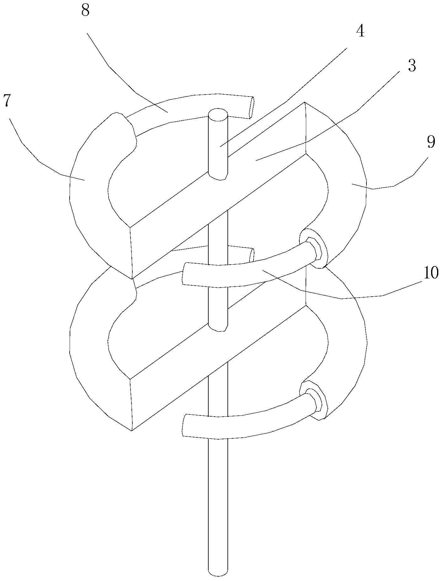 Power generation mechanism and hollow coil winding method