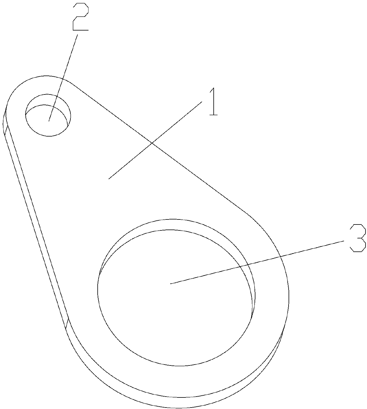 Pyriform shaft-end baffle