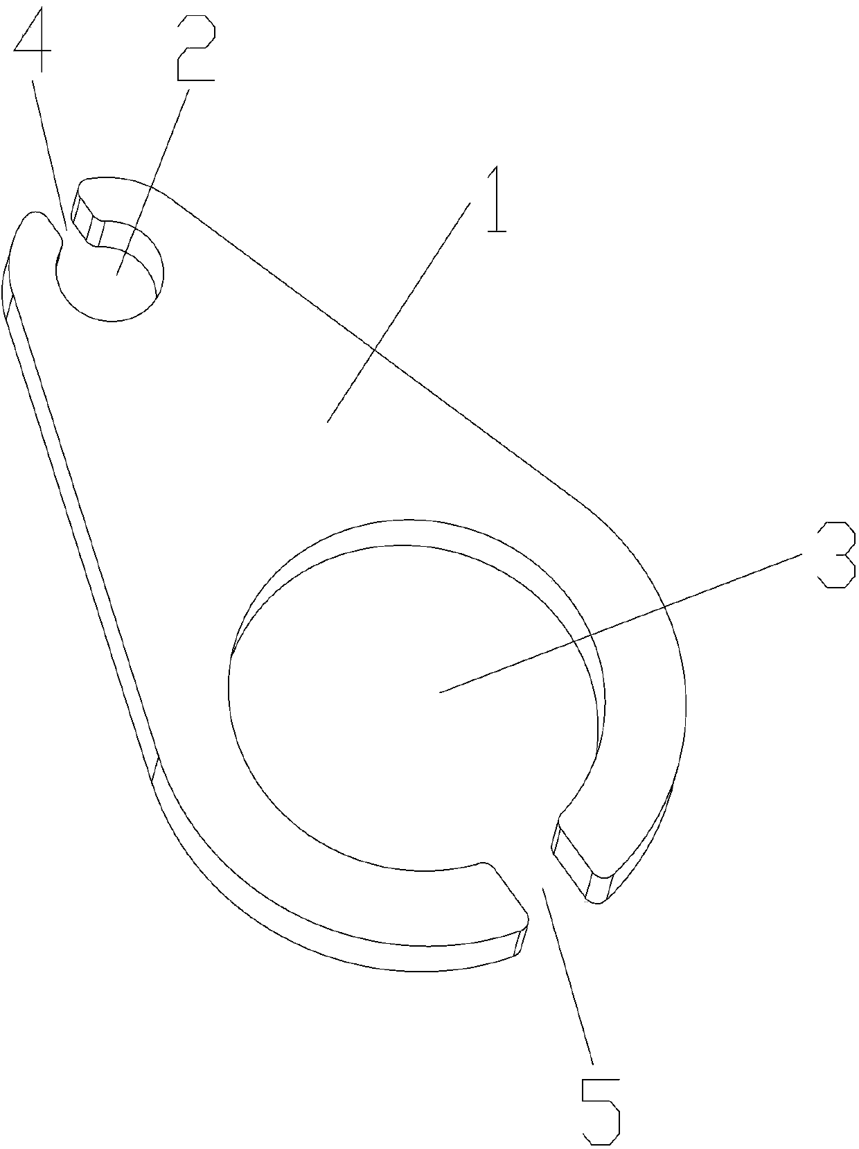 Pyriform shaft-end baffle