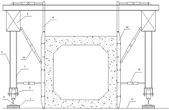 Modularization steel die trolley and construction process thereof