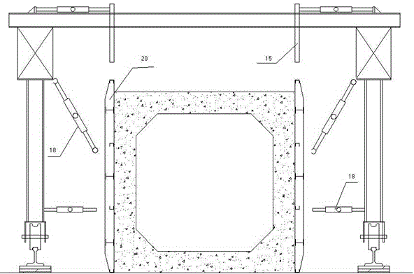 Modularization steel die trolley and construction process thereof